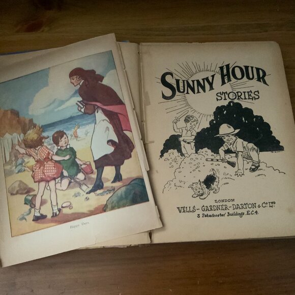 VINTAGE CHILDREN'S BOOK - 1937 - SUNNY HOUR STORIES - from GREAT BRITAIN - Picture 4 of 10